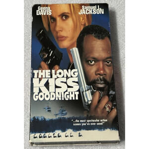 The Long Kiss Goodnight VHS (1996) Samuel L Jackson, Geena Davis || pre-owned